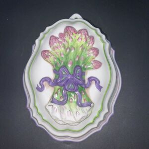 Vintage Franklin Mint Le Cordon Bleu 1986 Asparagus Wall Hanging Jello Mold